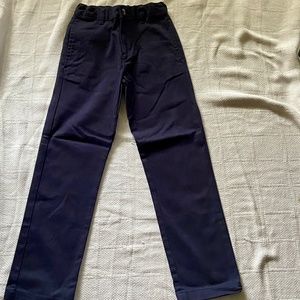 Wonder Nation - Youth Navy Blue Straight Leg Pants - Adjustable Waist Size 10S